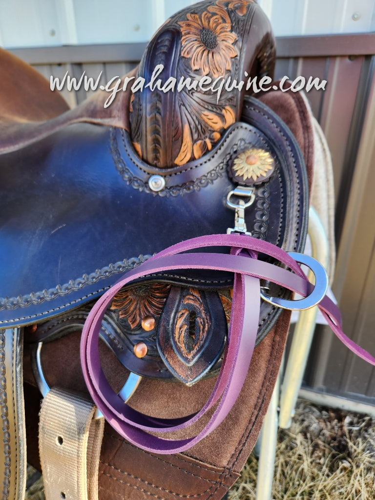 Dk. Purple Latigo Saddle Strings